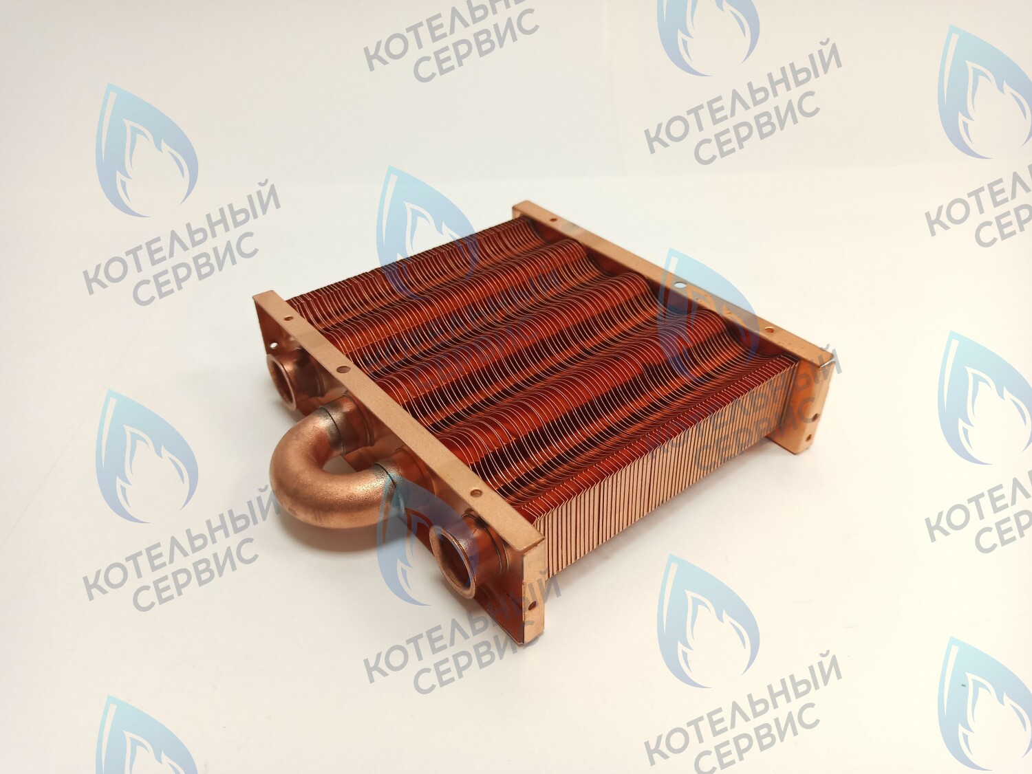 EM021-142-02 Теплообменник первичный основной (без фитингов) 142мм 67 FIN (100 HSG/ICH/MSC) DAEWOO в Казани