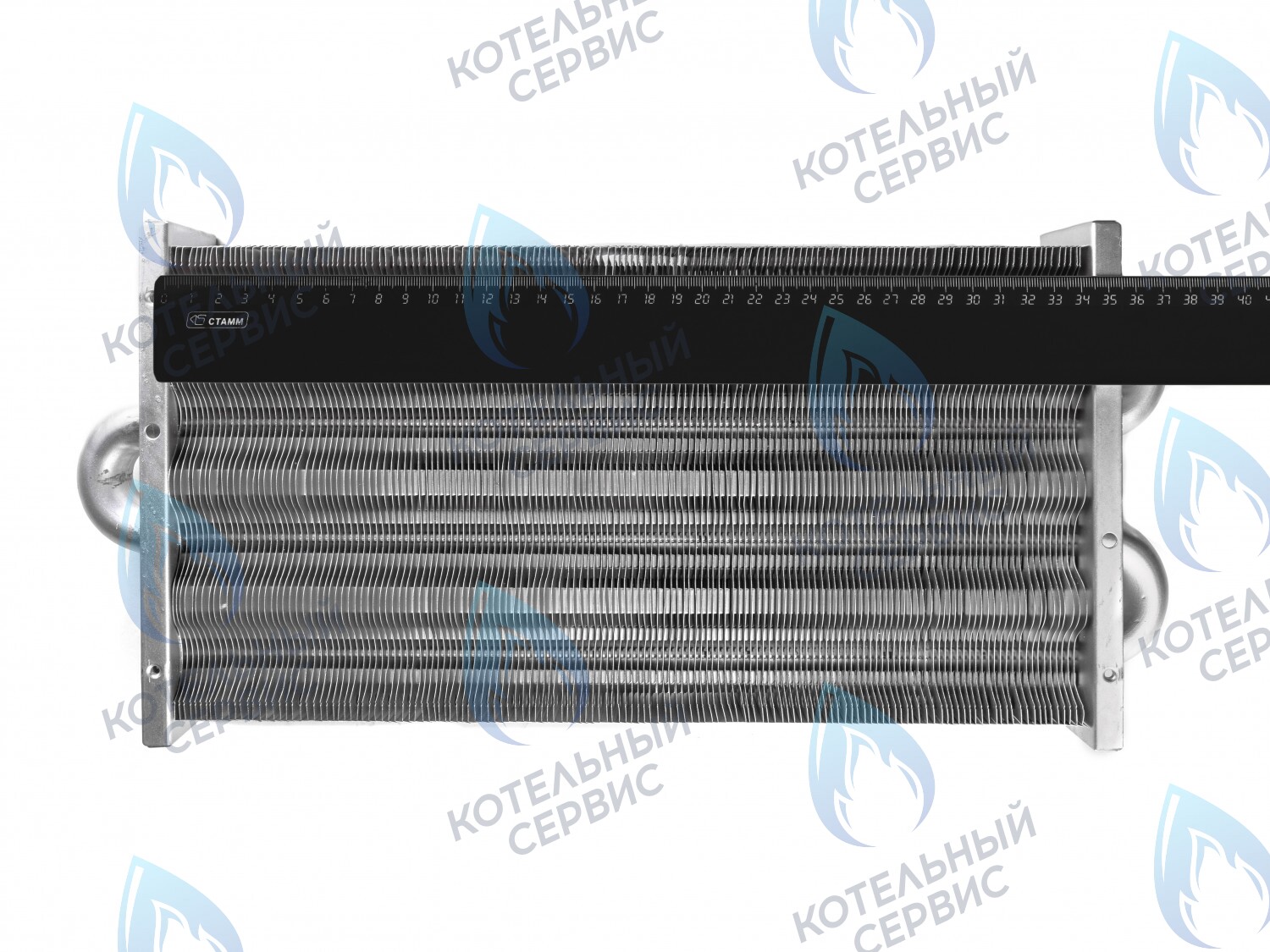 EM021-348 Теплообменник первичный основной (без фитингов) 348мм 147 FIN (350MSC) (3318109500, 3318113000, 3318113020) DAEWOO в Казани