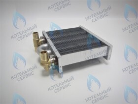 Теплообменник первичный основной (с фитингами) 142мм 67 FIN (100 HSG/ICH/MSC) DAEWOO