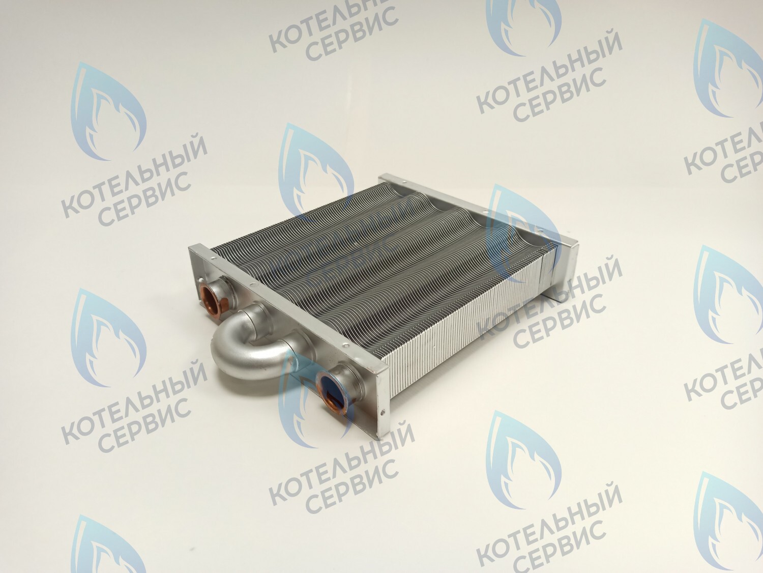 EM021-180 Теплообменник первичный основной (без фитингов) 180мм 85 FIN (130-200 HSG/ICH/MSC) (3318108610, 3318108640) DAEWOO в Казани