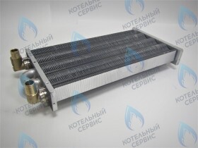 Теплообменник отопления с фитингами (348 мм) 147 FIN (350MSC) DAEWOO