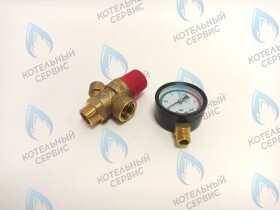 Клапан предохранительный с манометром TIM 1/2x1,5 бар (BL4802-1.5)