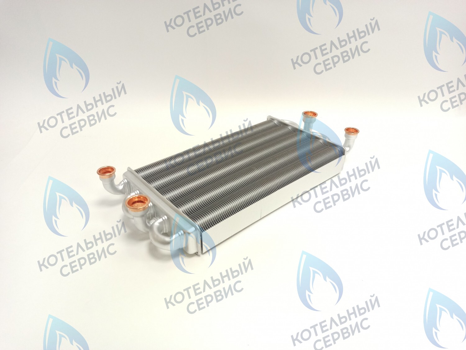 EB041-300 Теплообменник битермический 300мм 295мм (наружный-внутренний) подходит для Ferroli Domiproject C/F32D, Domina F28/32N (39842570, 37405890, 39842540, 37405900) в Казани