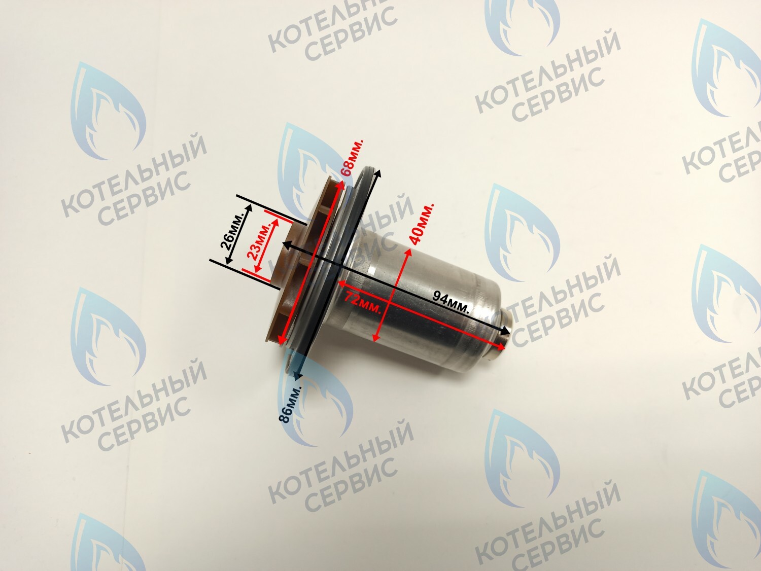 PPR-EW23CW-E40-68 Втулка ротор насоса (по часовой стрелки) ERCO 15-50, 95W (подходит под улитку WILO) в Казани