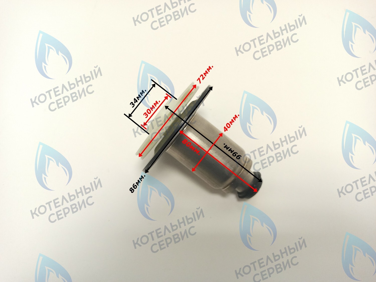 PPR-W30CW-40-02 Втулка ротор насоса (по часовой стрелке) аналог WILO 15/6 (втулка 40мм, колесо 72/30мм) в Казани