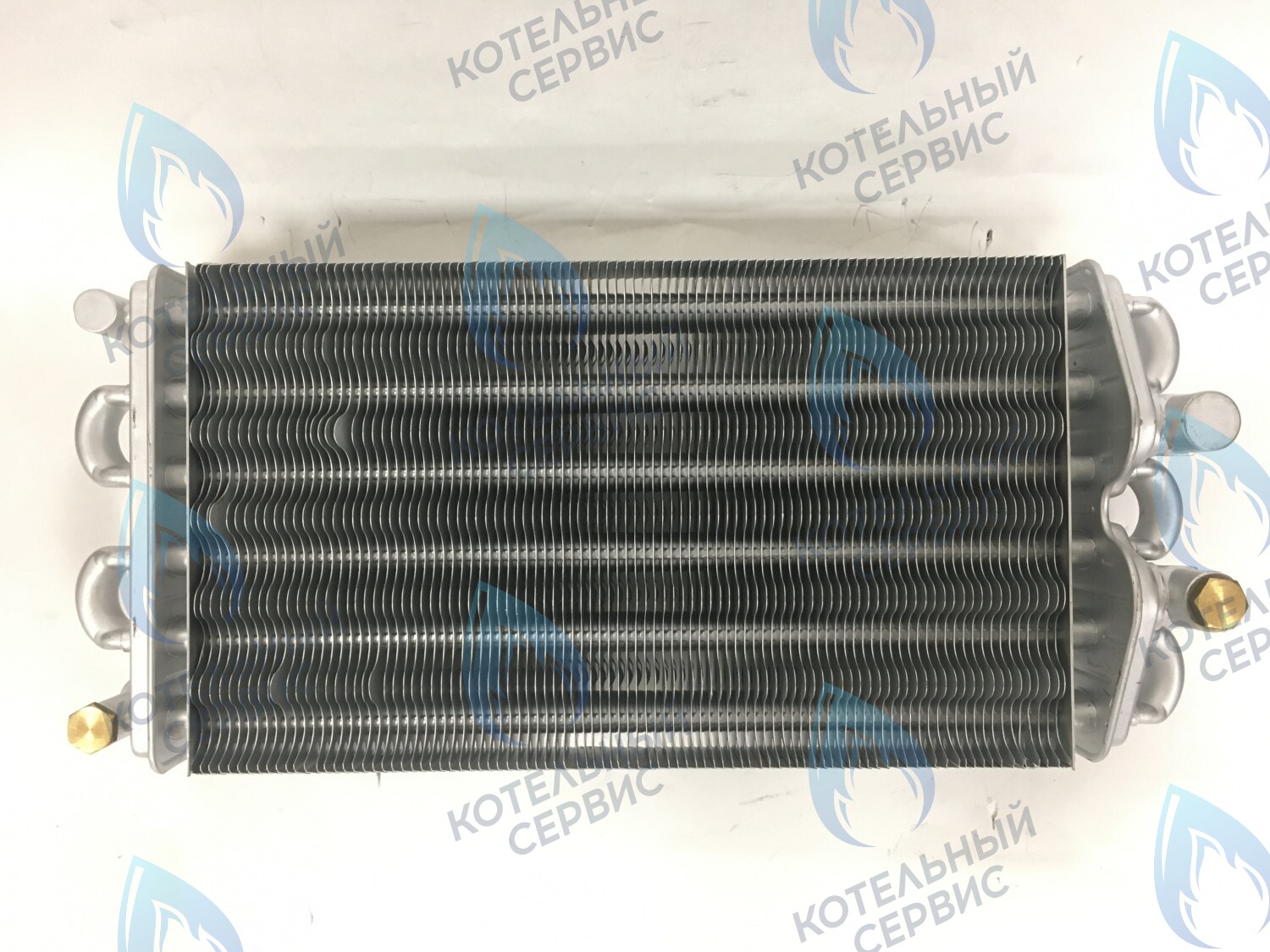02-2003-01 Теплообменник битермический 30кВт 310мм (до 2007 года, компл-ть 05-2029-01 - 2шт.) GAZLUX в Казани