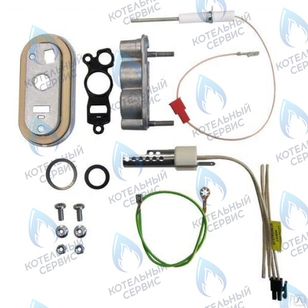 8738901633 Комплект смотрового отверстия с электродом розжига и ионизации GB162/ZBR 50кВт-100кВт (7736700560) BUDERUS в Казани