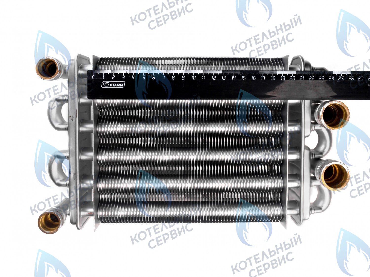 02-4011 Теплообменник битермический 198мм GAZECO 18-T1/C1 (с 05.2016) в Казани