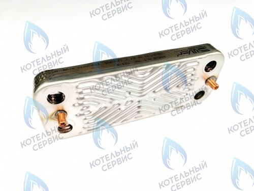 H3101081334010 Теплообменник ГВС (вторичный) 8 пластин 7021820018 ECO  FEDERICA BUGATTI в Казани