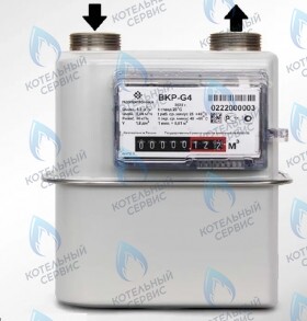 Счетчик газа левый G1 1/4 ВКР-G4  (Газэлектроника, г. Арзамас)