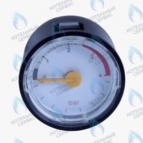 Манометр 1-4 bar (ROUND TYPE) стрелочный, круглый DGB 100-400 MSC DAEWOO