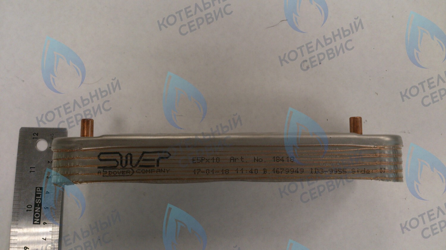 63041310091P Теплообменник ГВС пластинчатый вторичный 10 пластин (PLATE HEAT EXCHANGER) BAXI в Казани