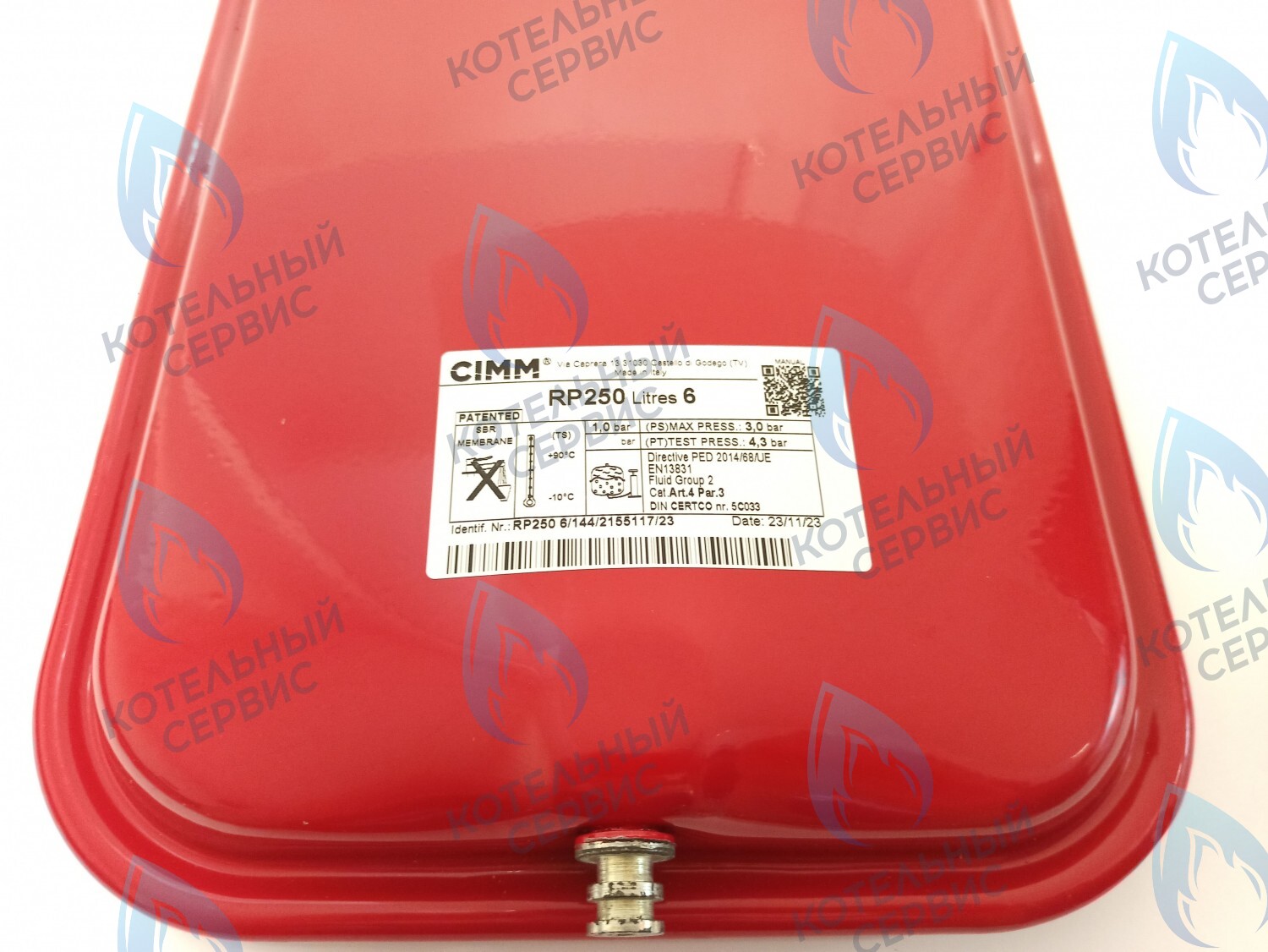 ET029-06L-CM Расширительный бак 6л (плоский) клипса Baxi MAIN-5 14-24 F (710471200) в Казани