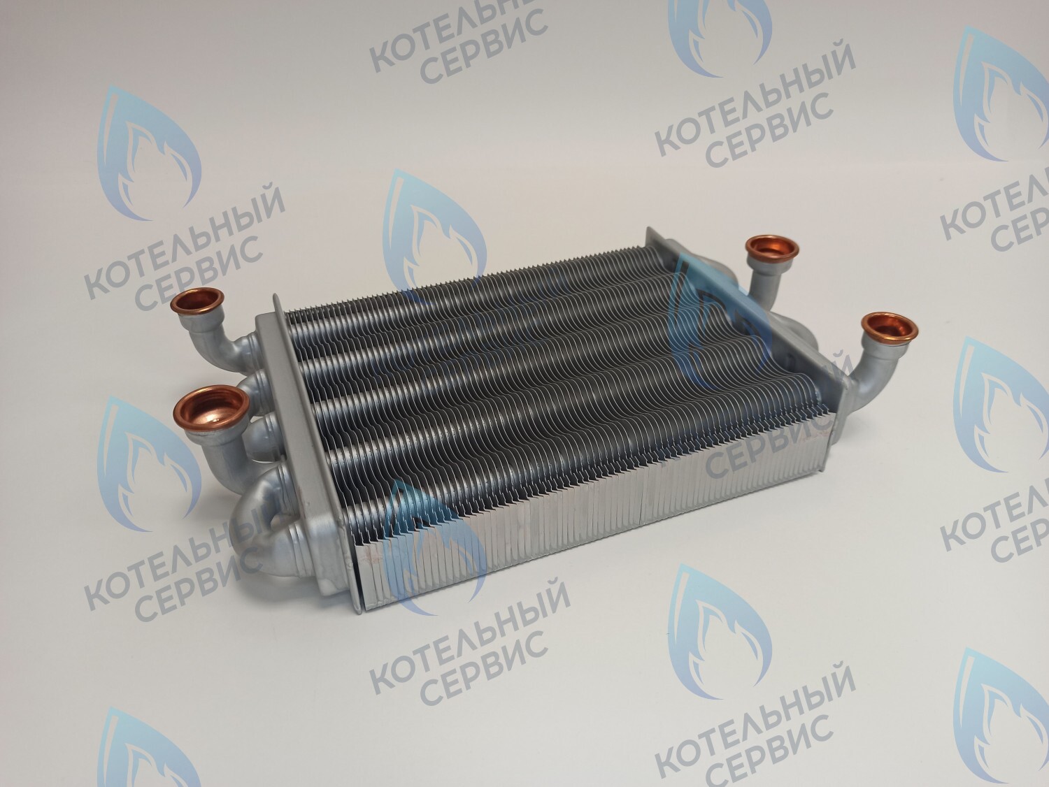 EB041-225-V Теплообменник битермический Valmex 225мм Ferroli Domina F 11-20 N, DOMIproject F 24 D (39837660, 39837665, 37405340) в Казани