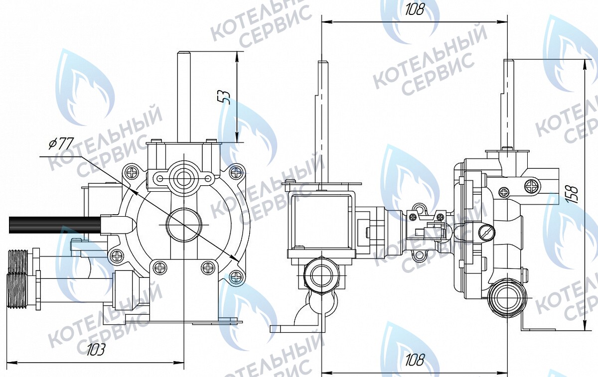 3542 Блок газовой колонки газоводяной 12л Vektor, Таганрог Газоаппарат, Вега, Oasis JSG 20 в Казани