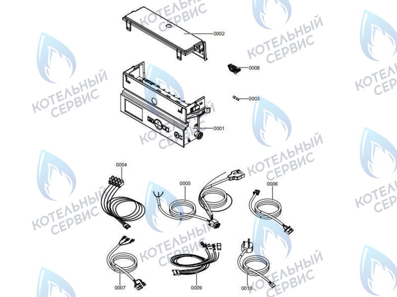 7859849 Блок управления (контроллер арт. 7856853) Vitopend 100-W A1JB / A1HB Viessmann в Казани
