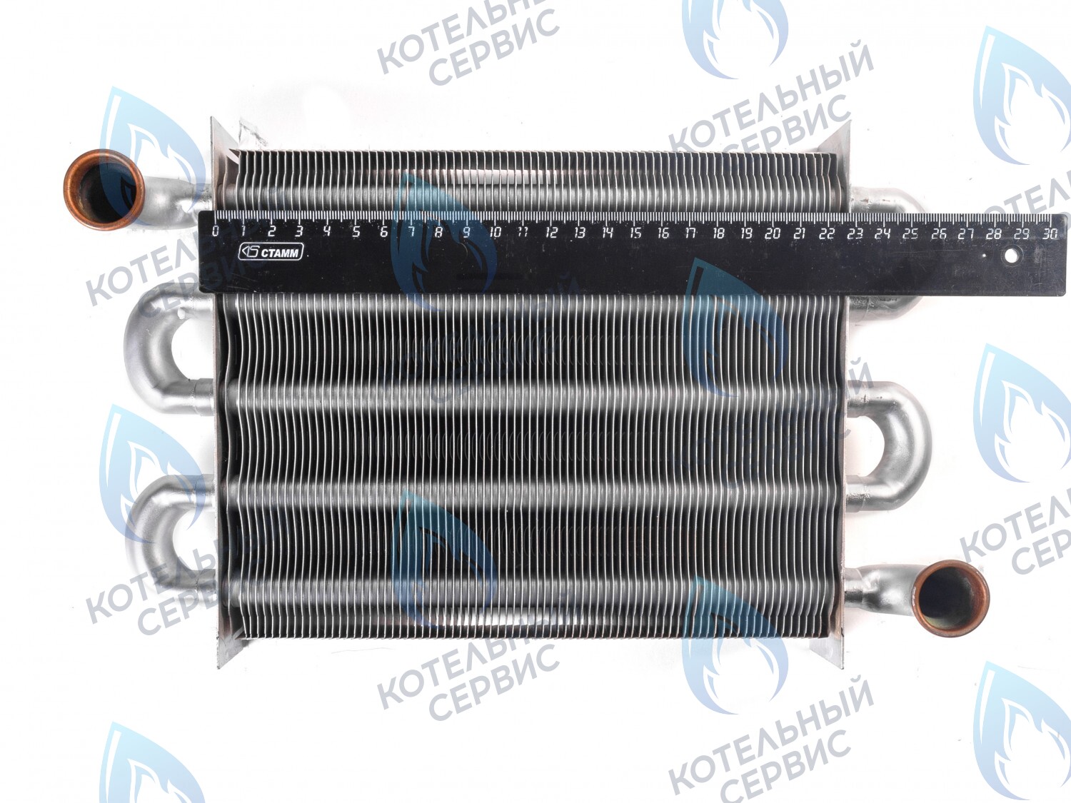 398002570 Теплообменник первичный (основной) (крепление - клипсы) Ferroli Fortuna Pro F13-F24 (398002570,398615500) в Казани