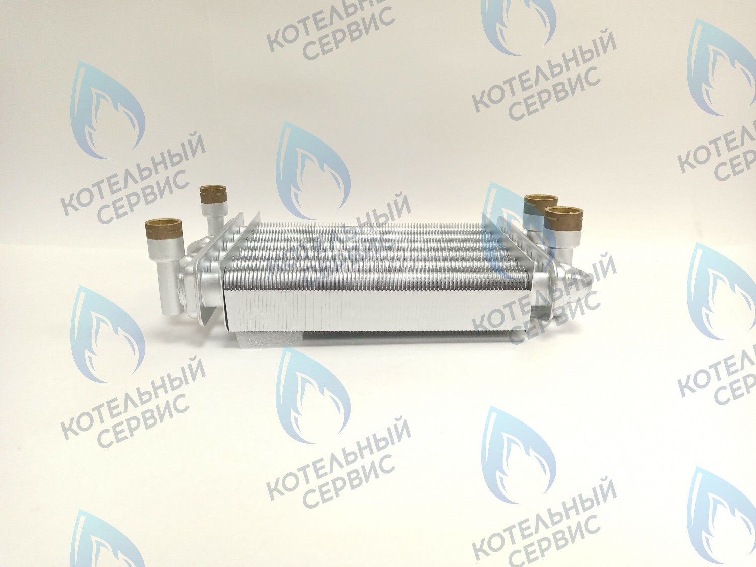 EB011-230 Теплообменник битермический 230мм 18кВт Gazlux Economy 18-T-1/-С-1 (02-2001) в Казани