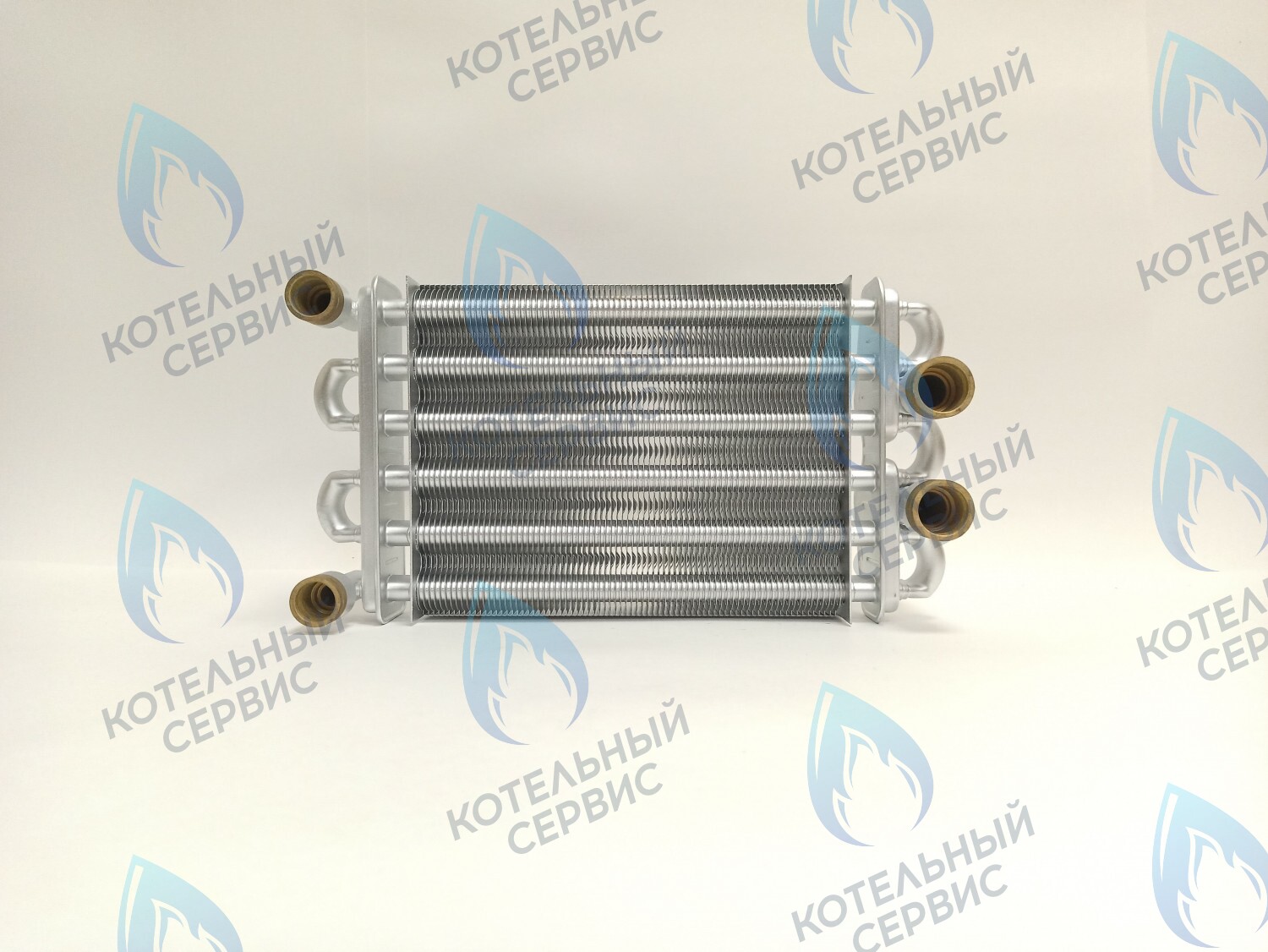 EB011-230 Теплообменник битермический 230мм 18кВт Gazlux Economy 18-T-1/-С-1 (02-2001) в Казани