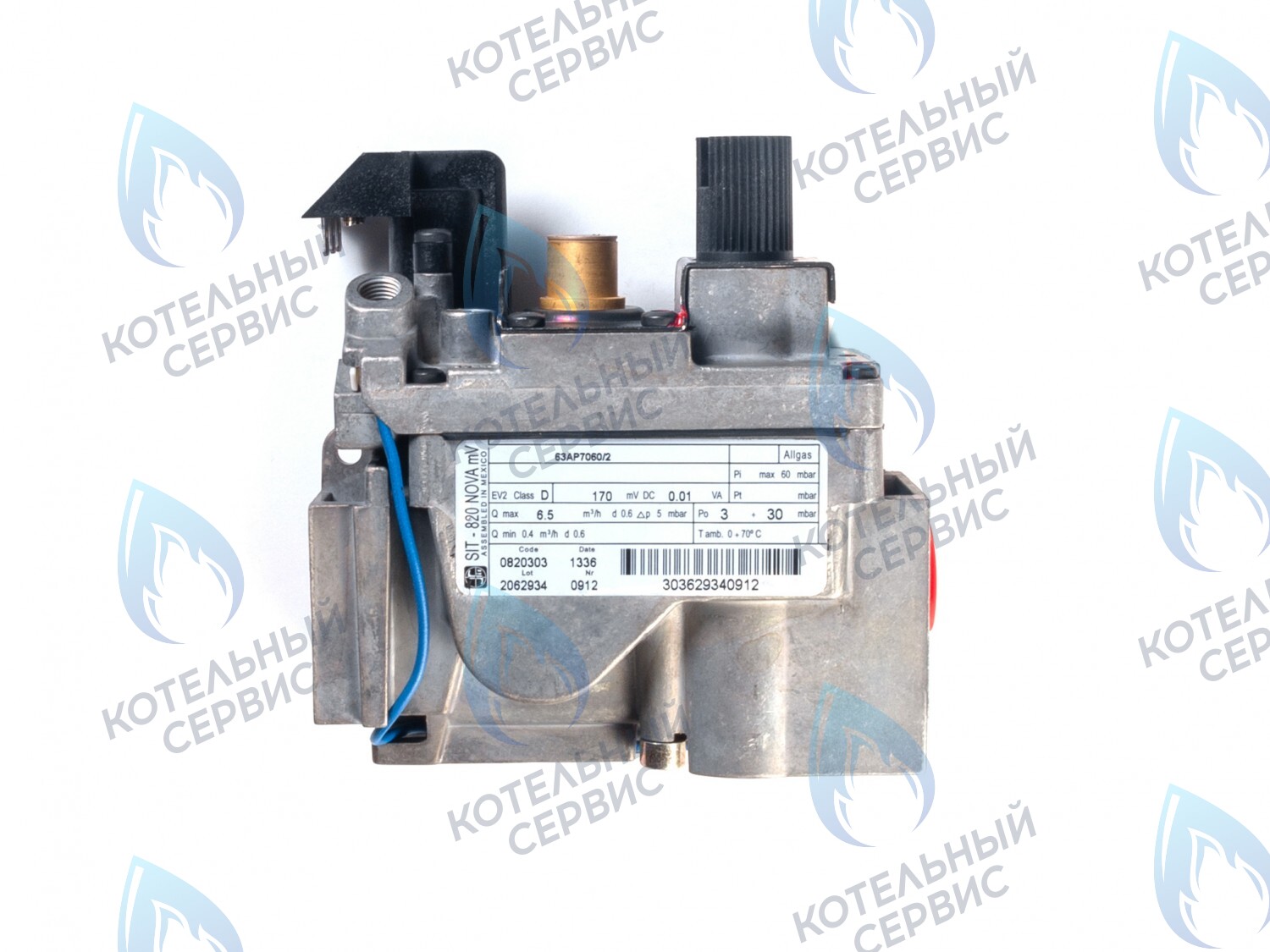GV103 Газовый клапан SIT NOVA 820 mV 0.820.303 (0820303) под милливольтовый генератор Protherm (0020027516), LEMAX (014103), ALPENHOFF (151820303), FERROLI (39849620), ELECTROLUX (820303), ALPHATHERM в Казани