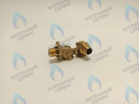 Подающая часть гидрогруппы ГВС (латунь) FEDERICA BUGATTI Varme 12-24 кВт